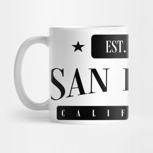 San Diego Est. 1850 Standard Black Mug